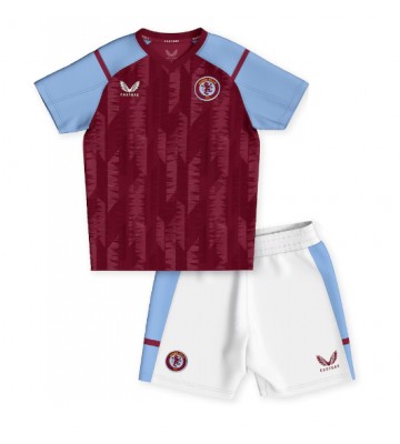 Lacne Dětský Futbalové dres Aston Villa 2023-24 Krátky Rukáv - Domáci (+ trenírky)